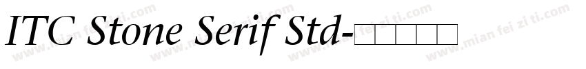 ITC Stone Serif Std字体转换